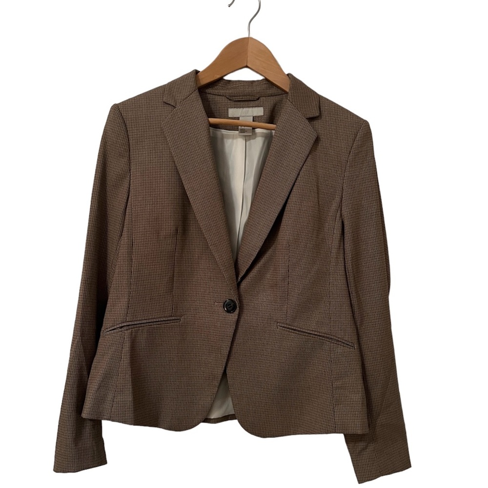 H&M Brown/ Checked Women’s Jacket lined